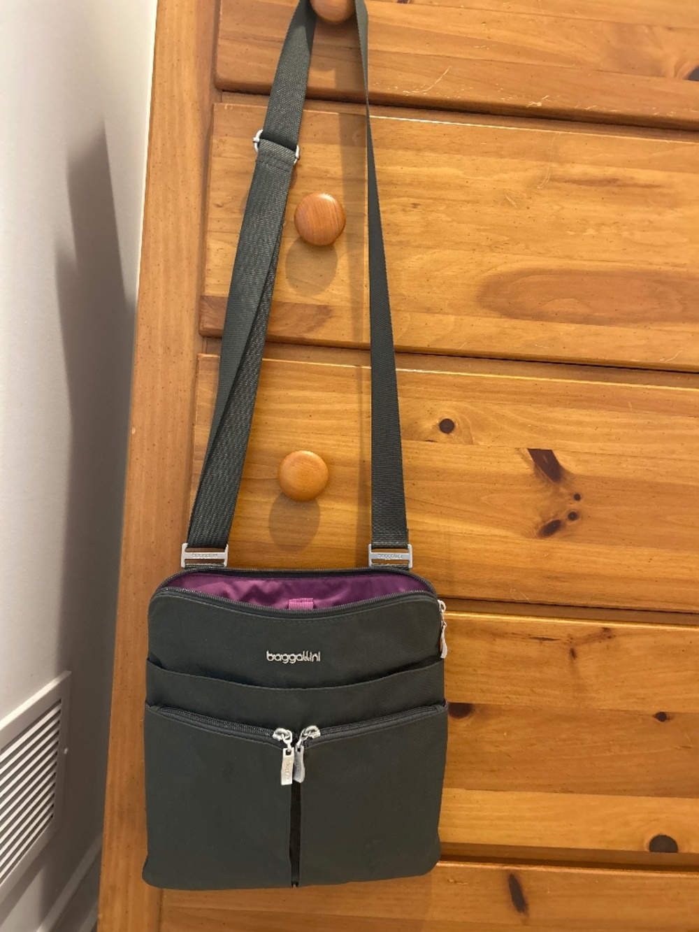 baggaalini grey crossbody purse